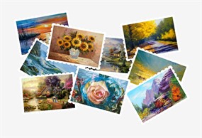 js+css3折角邮票图片墙展示代码